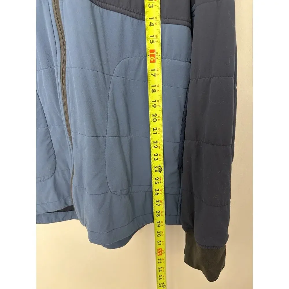 The North Face Jacket Men’s Large Hooded Insulated Blue Full Zip